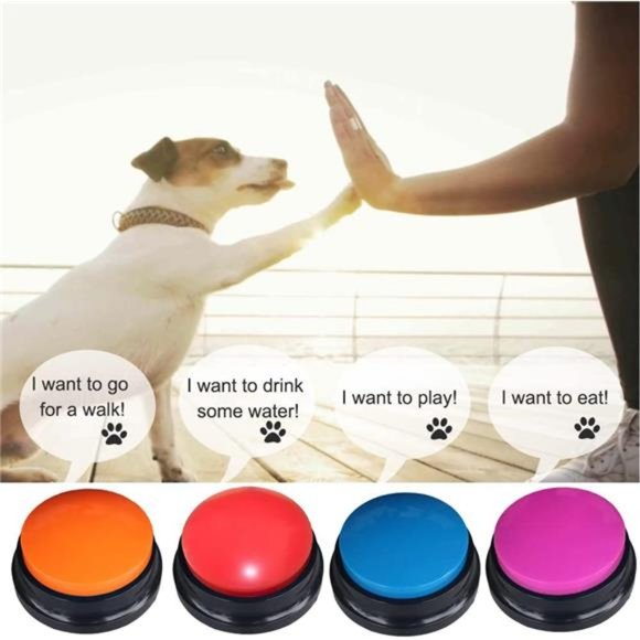 8 Color Voice Recording Button,Dog Buttons for Communication Pet Training Buzzer - Picture 3 of 6